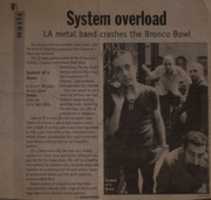 Free download Fort Worth Star-Telegram - System Of A Down Concert Preview - 2-15-2002 free photo or picture to be edited with GIMP online image editor