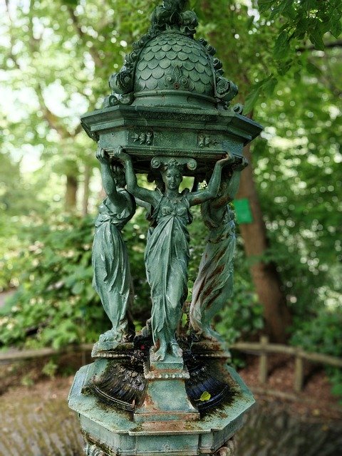 Free download Fountain Fontaine Wallace Nantes -  free photo or picture to be edited with GIMP online image editor