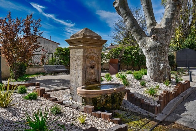 Free download fountain garden water feature free picture to be edited with GIMP free online image editor
