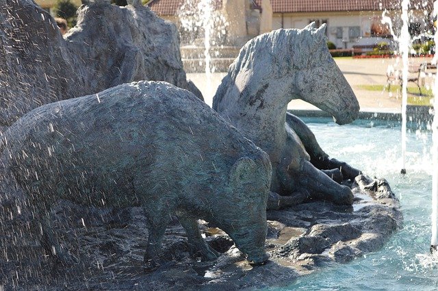 Free download Fountain Mite Józefów -  free photo or picture to be edited with GIMP online image editor