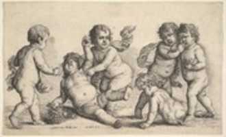 Free download Four Children and a Satyr free photo or picture to be edited with GIMP online image editor