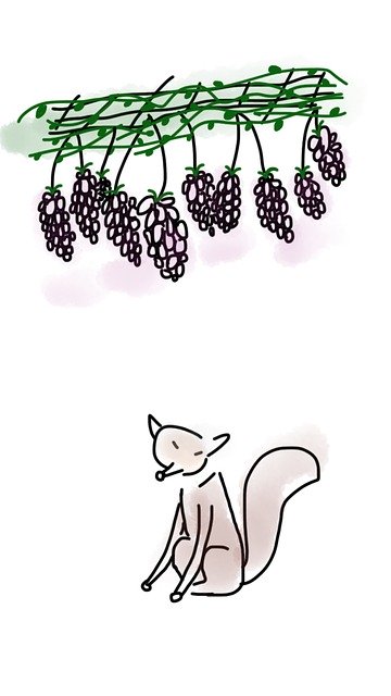 Free download Fox Grapes Vine -  free illustration to be edited with GIMP free online image editor