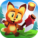 Fox Island Builder Game Be the hero fox and save all the cute ducks!  screen for extension Chrome web store in OffiDocs Chromium