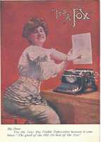 Free download Fox typewriter advertisement circa 1910 free photo or picture to be edited with GIMP online image editor