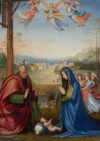 Free download Fra Bartolomeo, The Nativity free photo or picture to be edited with GIMP online image editor