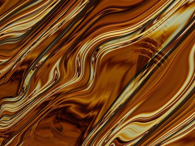 Free download Fractal Art Abstract Golden -  free illustration to be edited with GIMP free online image editor