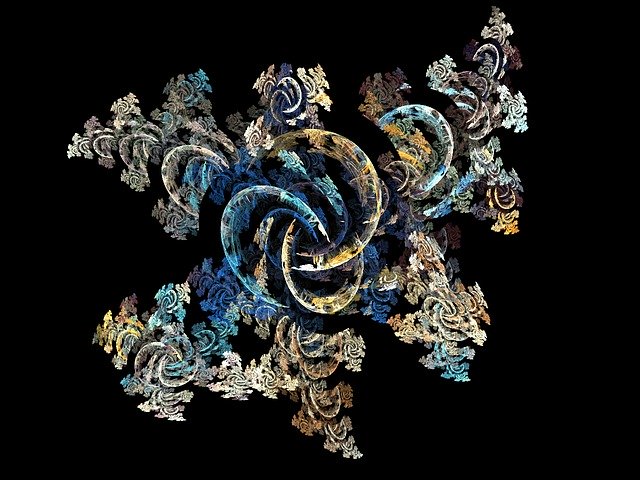 Free download Fractal Blue Cream -  free illustration to be edited with GIMP free online image editor