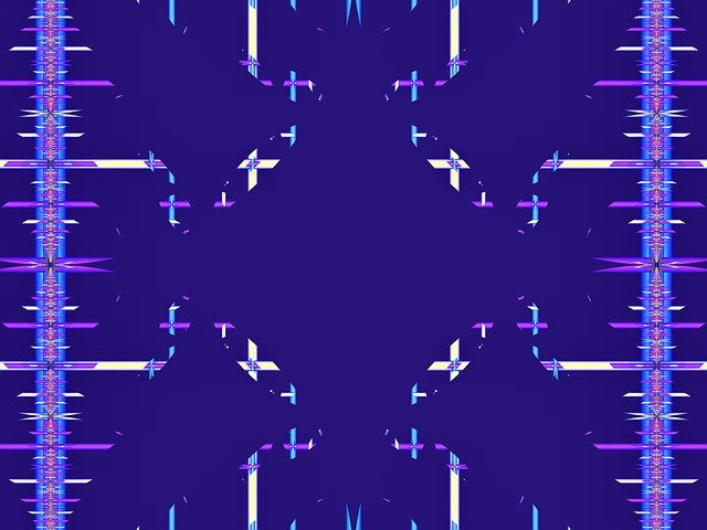 Free download Fractal Blue Design -  free illustration to be edited with GIMP free online image editor
