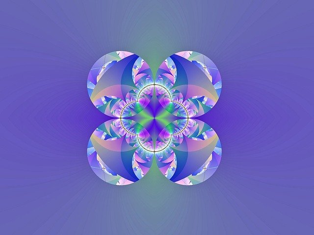 Free download Fractal Blue Fantasy -  free illustration to be edited with GIMP free online image editor