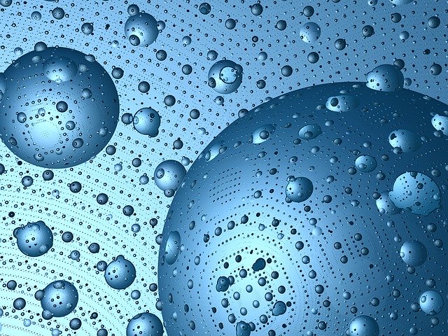 Kostenloser Download Fractal Bubbles Blue - kostenlose Illustration, die mit dem kostenlosen Online-Bildeditor GIMP bearbeitet werden kann