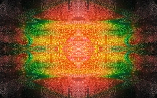 Free download Fractal Colorful Abstract -  free illustration to be edited with GIMP free online image editor
