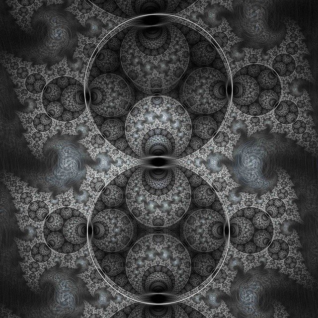 Free download Fractal Digital Black -  free illustration to be edited with GIMP free online image editor