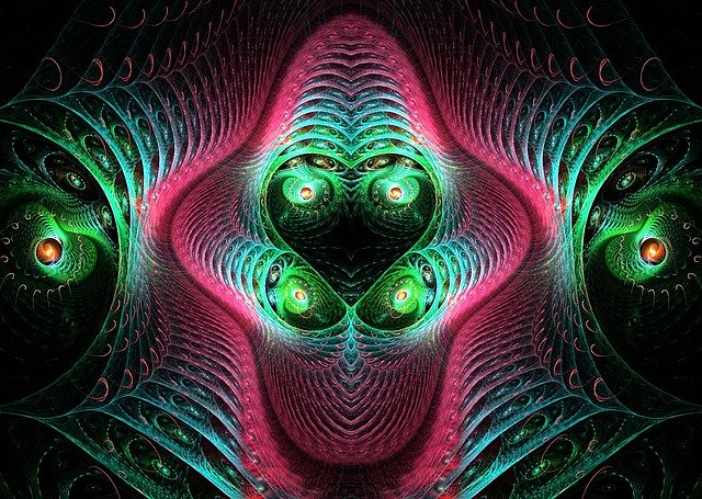 Free download Fractal Fractals Bright -  free illustration to be edited with GIMP free online image editor