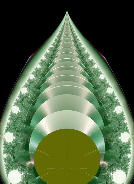 Free download Fractal Green Design -  free illustration to be edited with GIMP free online image editor