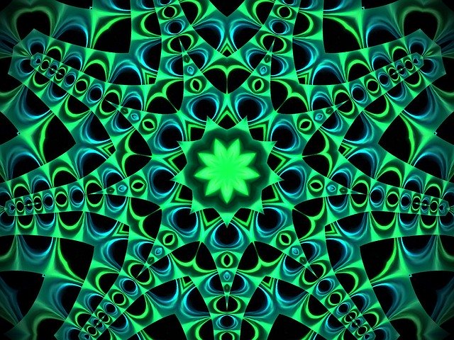 Free download Fractal Green Texture -  free illustration to be edited with GIMP free online image editor