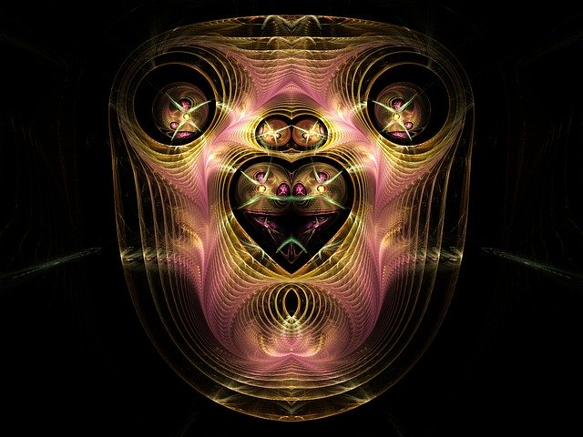 Free download Fractal Heart Love -  free illustration to be edited with GIMP free online image editor