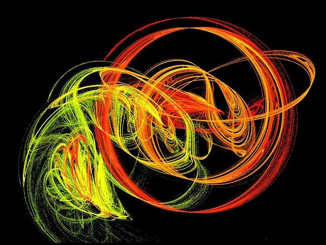 Free download Fractal Orange Green -  free illustration to be edited with GIMP free online image editor