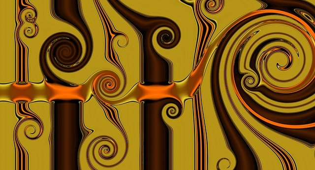 Free download Fractal Ornament Wave Motion Light -  free illustration to be edited with GIMP free online image editor