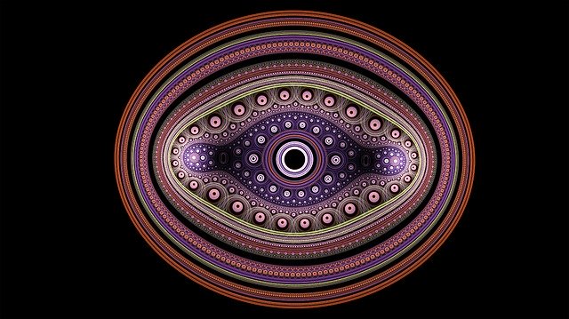 Free download Fractal Pink Eye -  free illustration to be edited with GIMP free online image editor