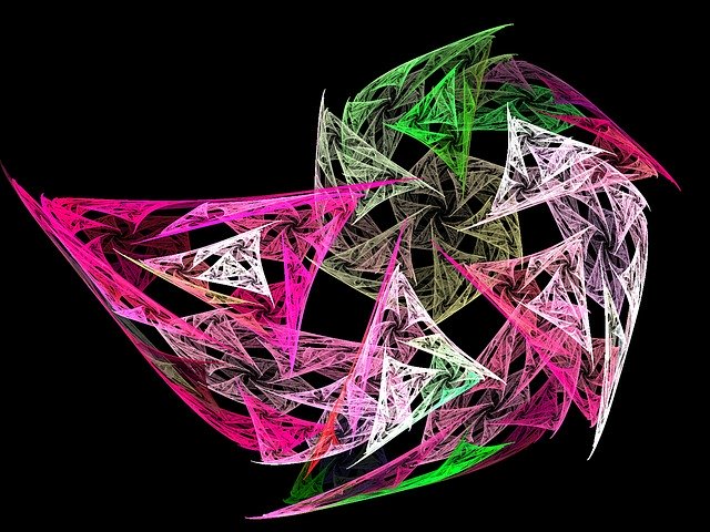Free download Fractal Pink Green -  free illustration to be edited with GIMP free online image editor