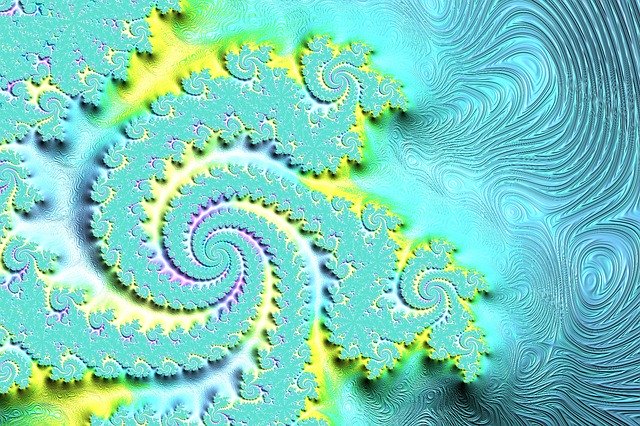 Free download Fractals Blue Pastel Background -  free illustration to be edited with GIMP free online image editor