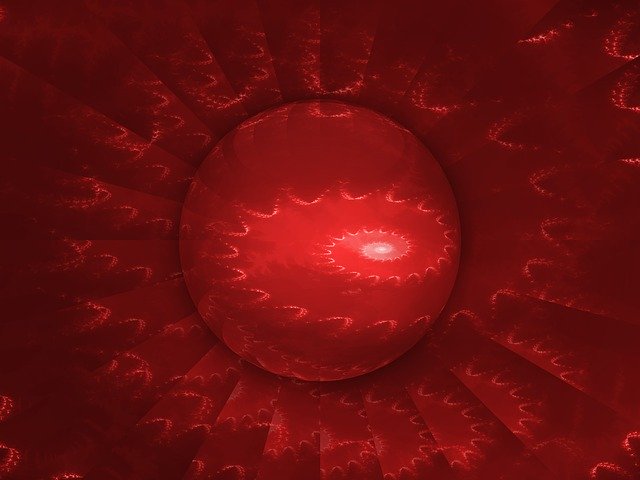 Free download Fractals Red Abstract -  free illustration to be edited with GIMP free online image editor