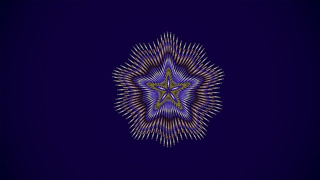 دانلود رایگان Fractal Star Mandala - تصویر رایگان برای ویرایش با ویرایشگر تصویر آنلاین رایگان GIMP