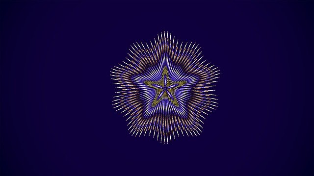 免费下载 Fractal Star Mandala - 使用 GIMP 免费在线图像编辑器编辑的免费插图