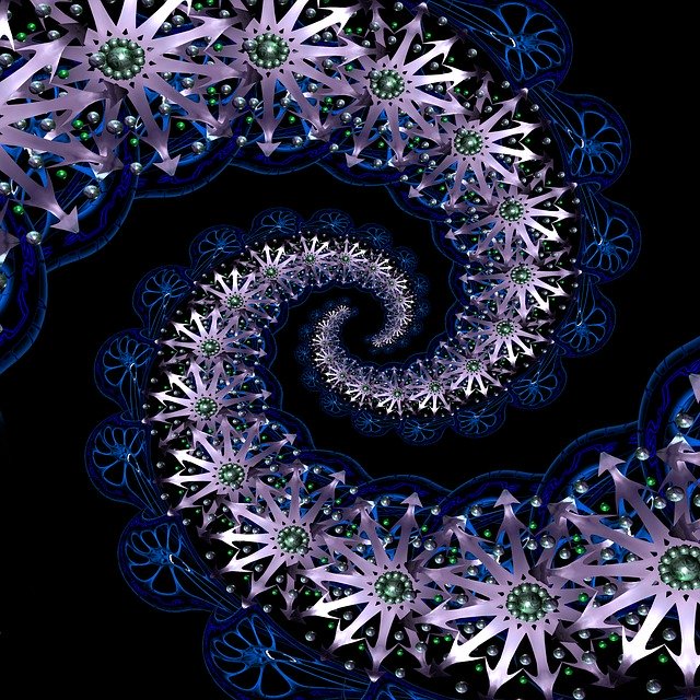 Descărcare gratuită Fractal Swirl Abstract - ilustrație gratuită pentru a fi editată cu editorul de imagini online gratuit GIMP