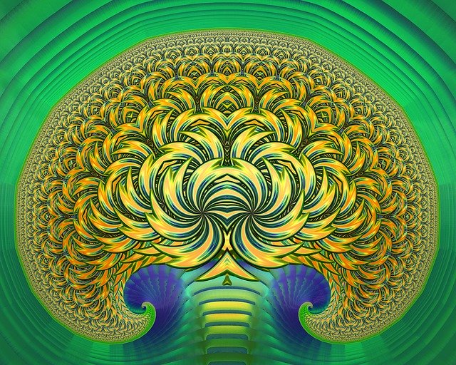 Free download Fractal Tree Abstract -  free illustration to be edited with GIMP free online image editor