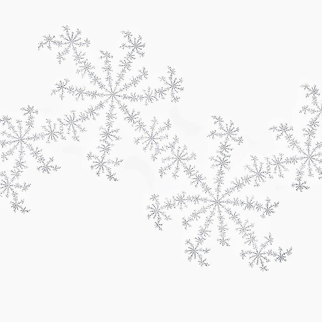 Free download Fractal White Snow -  free illustration to be edited with GIMP free online image editor