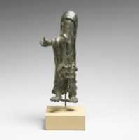 Free download Fragmentary bronze statuette of Herakles with lions skin free photo or picture to be edited with GIMP online image editor
