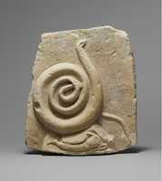 Free download Fragmentary limestone relief with a snake and dolphin free photo or picture to be edited with GIMP online image editor