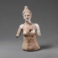 Free download Fragmentary terracotta female statuette, perhaps Artemis free photo or picture to be edited with GIMP online image editor