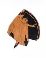 Free download Fragmentary terracotta kylix (drinking cup) free photo or picture to be edited with GIMP online image editor