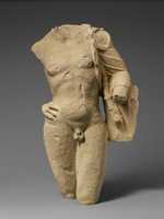 Free download Fragment of a limestone statuette of Pan free photo or picture to be edited with GIMP online image editor