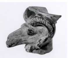 Free download Fragment of a rhyton in the shape of a rams head free photo or picture to be edited with GIMP online image editor