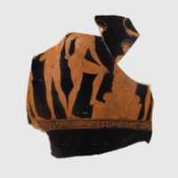 Free download Fragment of a terracotta bell-krater (bowl for mixing wine and water) free photo or picture to be edited with GIMP online image editor