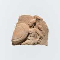 Free download Fragment of a terracotta plaque free photo or picture to be edited with GIMP online image editor