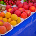 Fragrant trays of ripe peaches  screen for extension Chrome web store in OffiDocs Chromium