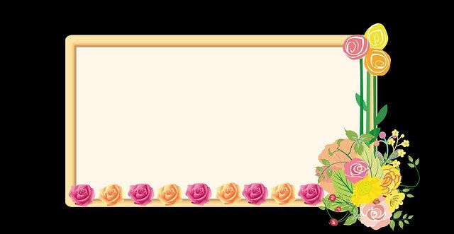 Free download Frame Beautiful Flower -  free illustration to be edited with GIMP free online image editor