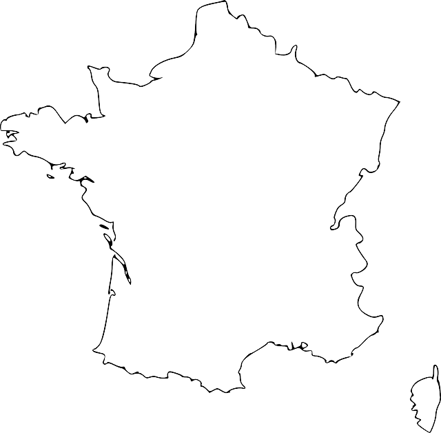 Free download France Map Geography - Free vector graphic on Pixabay free illustration to be edited with GIMP free online image editor