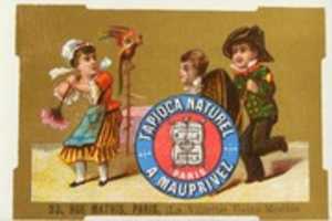 Free download Frangipane au Tapioca Naturel A. Mauprivez: Liebig Trading Cards of 1888 free photo or picture to be edited with GIMP online image editor