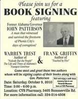 Free download Frank Griffin having A Book Signing In Phenix City Alabama free photo or picture to be edited with GIMP online image editor
