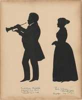 Free download Frank Johnson, Leader of the Brass Band of the 128th Regiment in Saratoga, with his wife, Helen free photo or picture to be edited with GIMP online image editor
