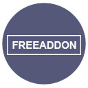 FreeAddon.com Modern Dark Blue Theme  screen for extension Chrome web store in OffiDocs Chromium