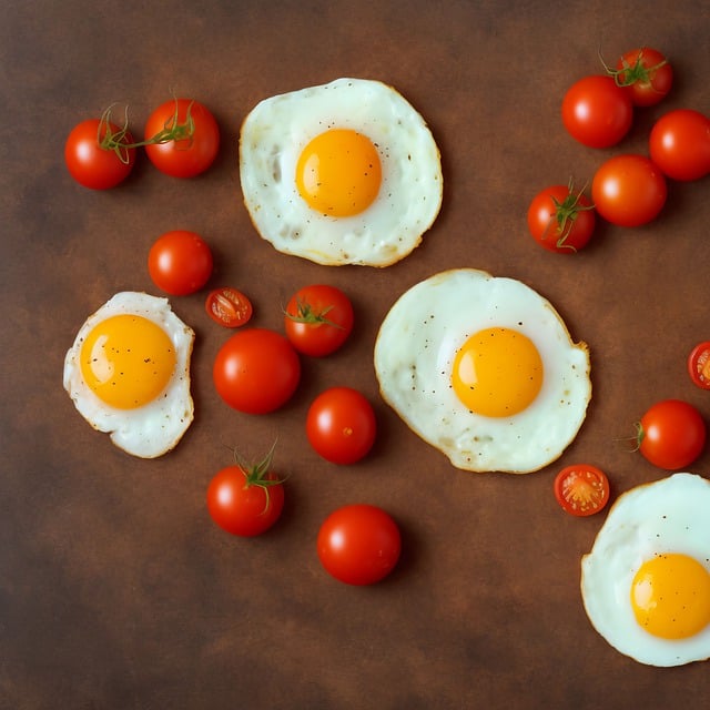دانلود رایگان تخم مرغ سرخ شده گوجه فرنگی تخم مرغ پروتئین رایگان برای ویرایش با ویرایشگر تصویر آنلاین رایگان GIMP