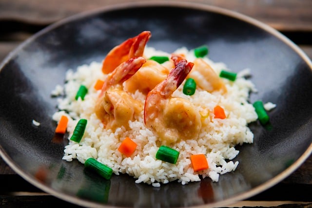 Free download fried rice shrimp food dish meal free picture to be edited with GIMP free online image editor