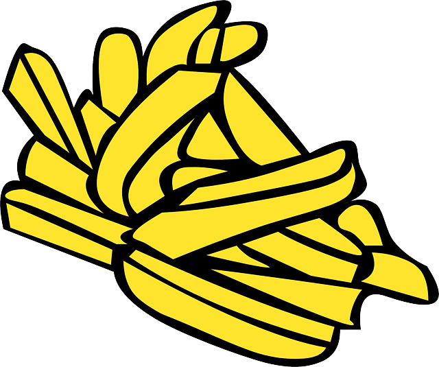 Free download Fries French Food Fast - Free vector graphic on Pixabay free illustration to be edited with GIMP free online image editor