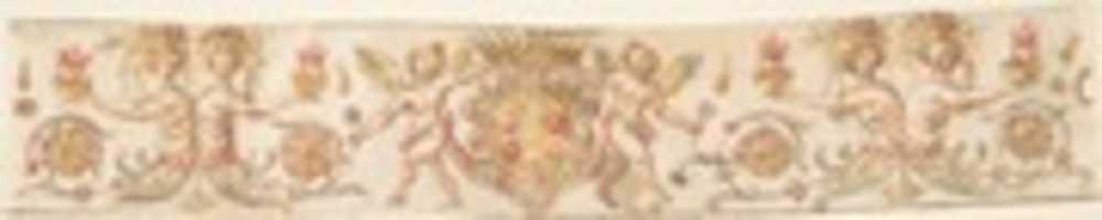 Free download Frieze with Medici Coat of Arms and Putti (Embroidery Design?) free photo or picture to be edited with GIMP online image editor